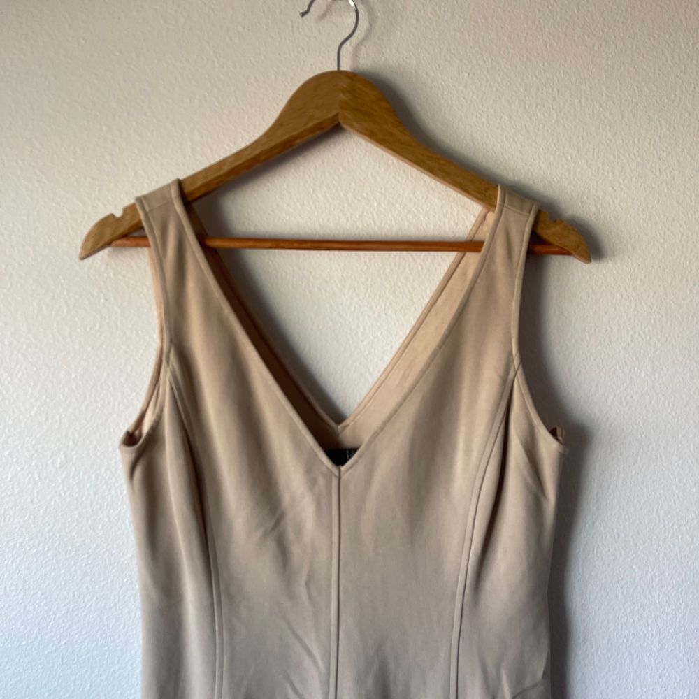 Ralph Lauren Black Label Nude Taupe Sheath Sleeveless Dress - Picture 3 of 8
